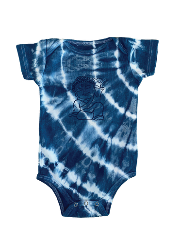 Shaka Buddha Organic Indigo Onesie